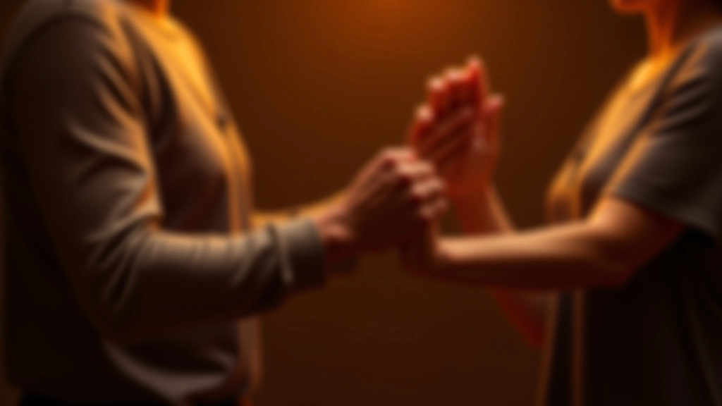 Close-up of hands joined together during partner dance, showing connection and trust between dancers