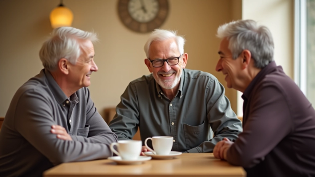 Friends laughing and chatting during a break at a community dance event