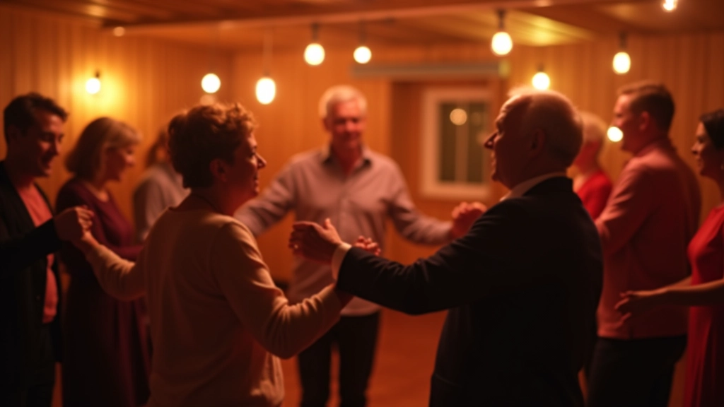 Evening dance social event